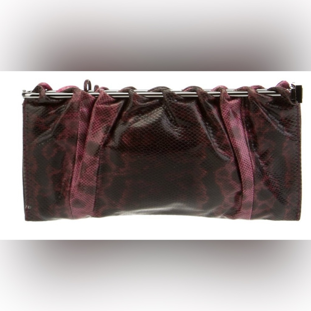 Gucci Karung frame clutch - gorgeous animal print!
